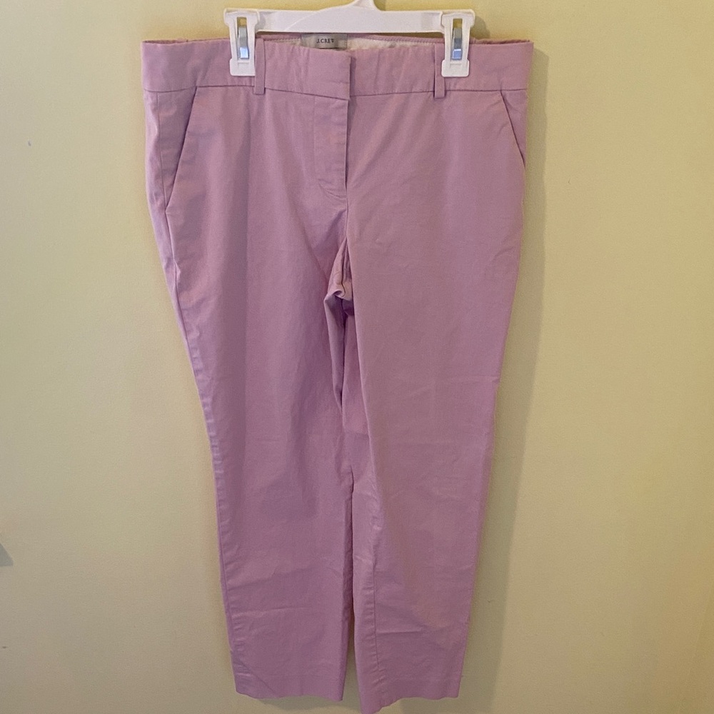 J. Crew Pink Cafe Capri Pants